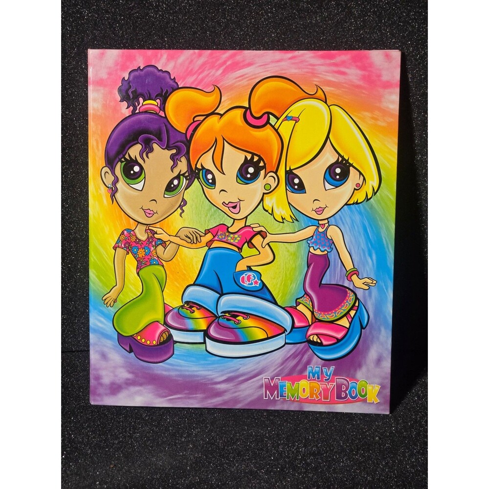 Lisa Frank My Memories 3 Ring School Binder Groovy Girl Fab Friends Tie Dye